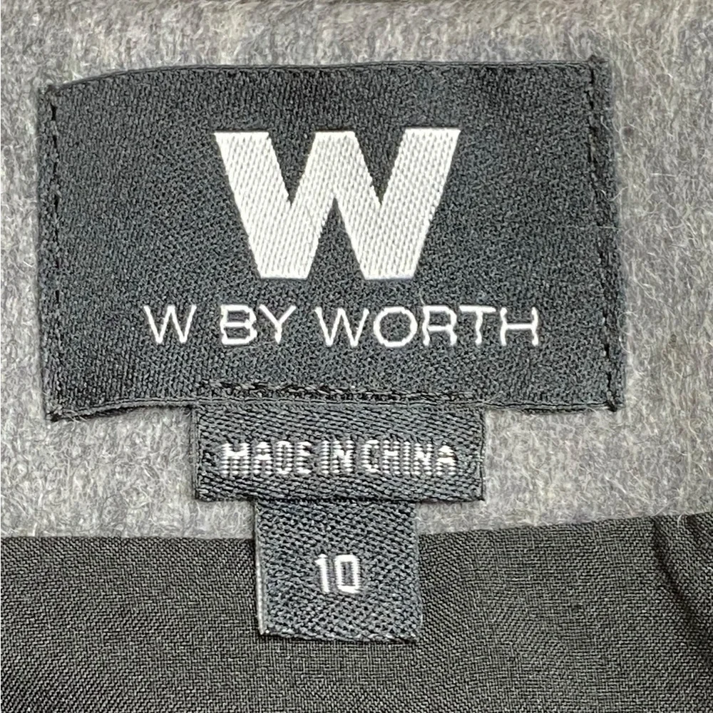 W by Worth Wool Blend Faux Fur Lined Mini Skirt Women’s Size 10 - Picture 6 of 9
